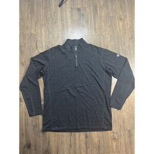 Kuhl Quarter Zip Sweater Merino Wool Skar Mens Gray Large Gorpcore Outdoor